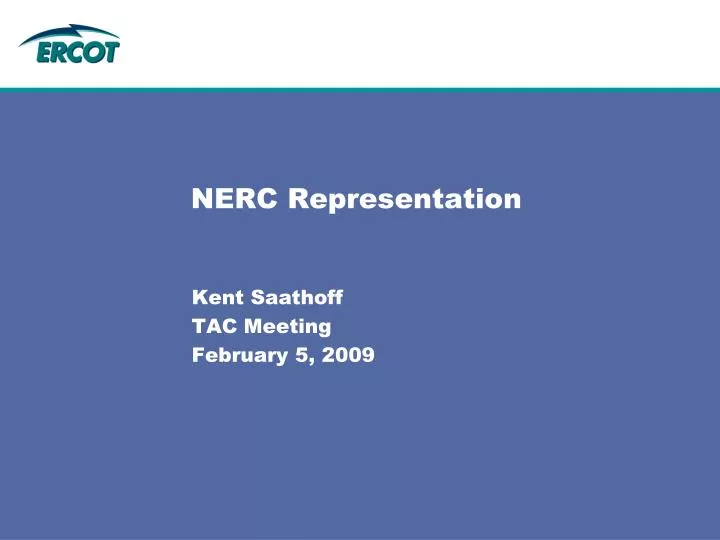 nerc representation