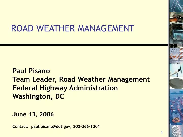 road weather management