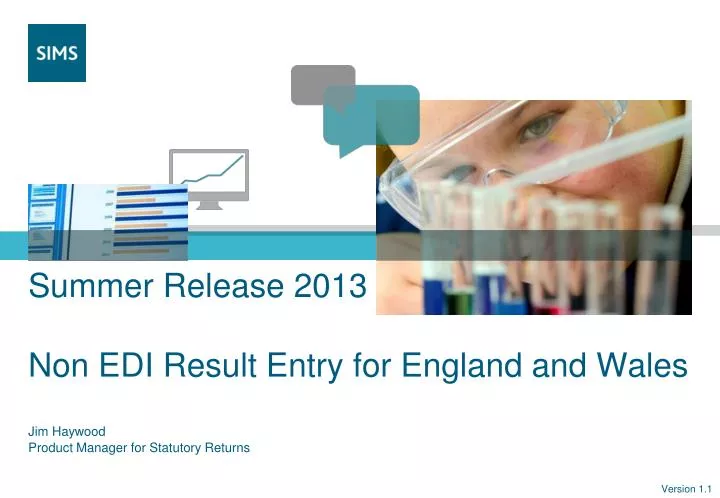 summer release 2013 non edi result entry for england and wales