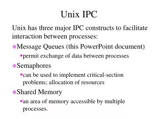 Unix IPC