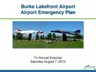 Burke Lakefront Airport Airport Emergency Plan