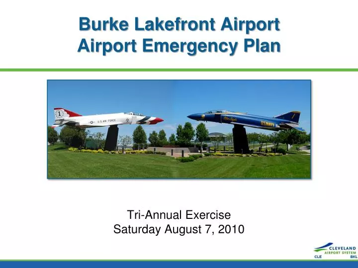burke lakefront airport airport emergency plan