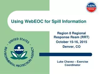 Using WebEOC for Spill Information