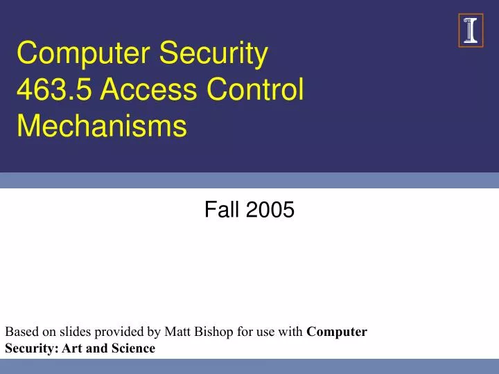 computer security 463 5 access control mechanisms