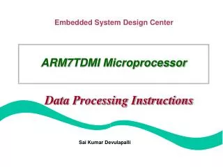 ARM7TDMI Microprocessor