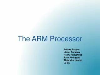 The ARM Processor