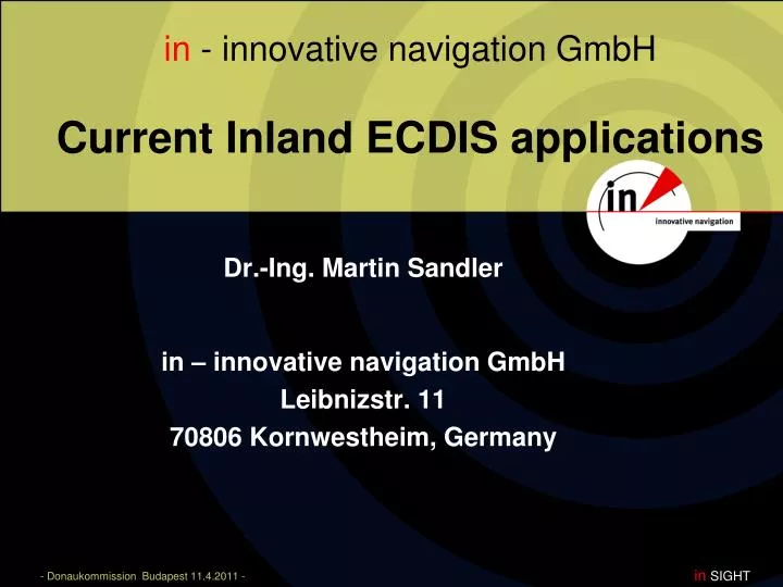 in innovative navigation gmbh current inland ecdis applications