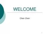 WELCOME - slide 1