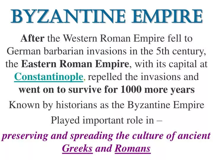 byzantine empire