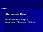 Abdominal Pain - slide 1