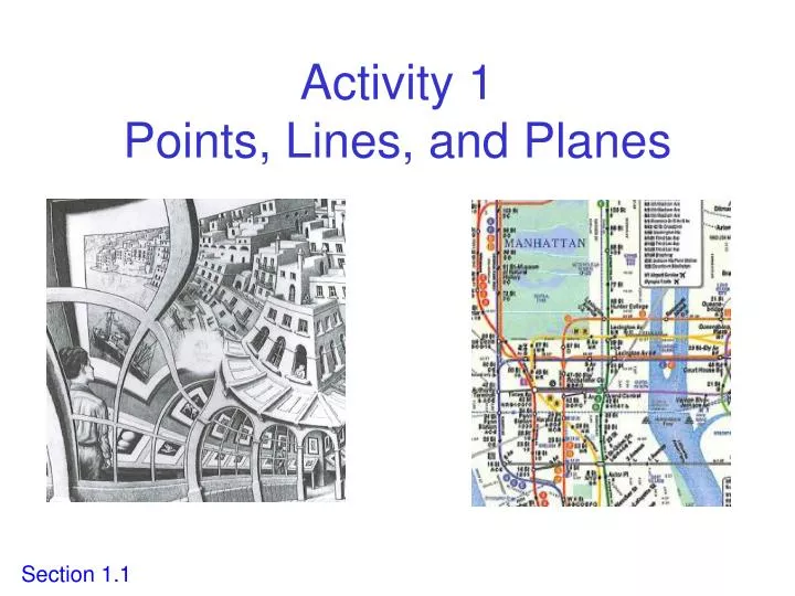 activity 1 points lines and planes
