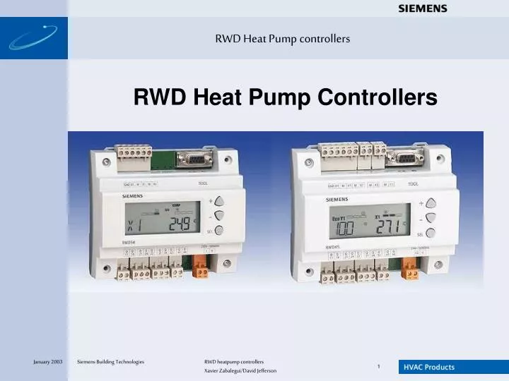 rwd heat pump controllers