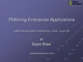 RIAlizing Enterprise Applications