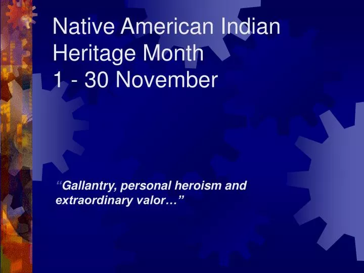 native american indian heritage month 1 30 november