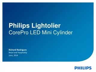 Philips Lightolier CorePro LED Mini Cylinder