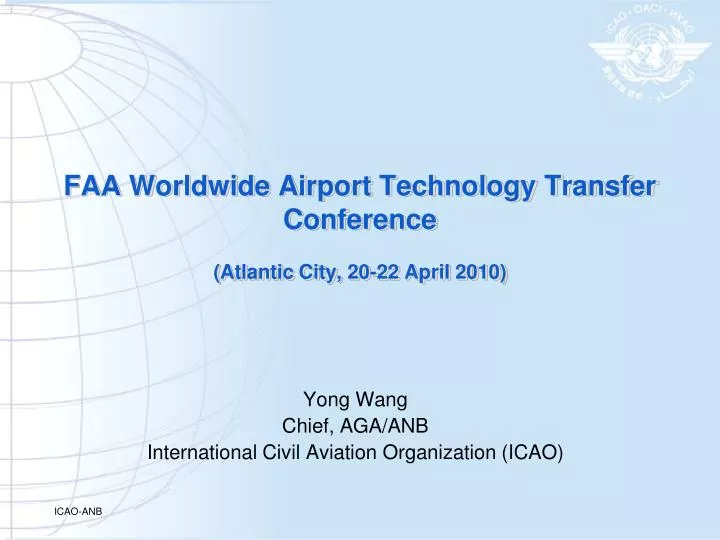 faa worldwide airport technology transfer conference atlantic city 20 22 april 2010