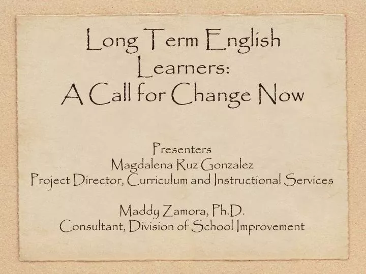 long term english learners a call for change now