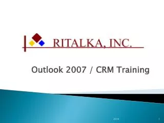 Outlook 2007 / CRM Training