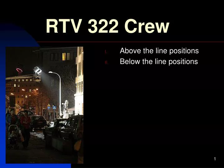 rtv 322 crew