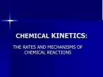 CHEMICAL KINETICS : - slide 1