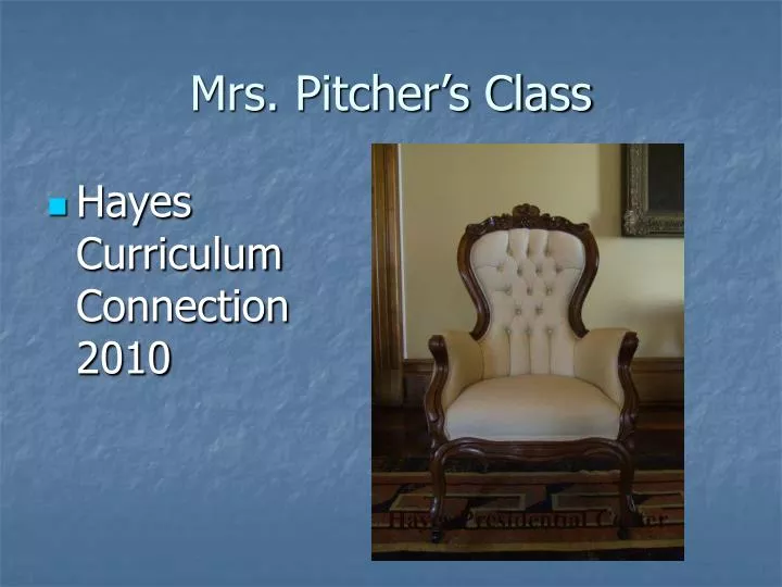 mrs pitcher s class