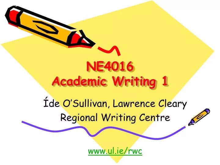 ne4016 academic writing 1