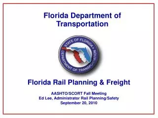Florida Rail Planning &amp; Freight