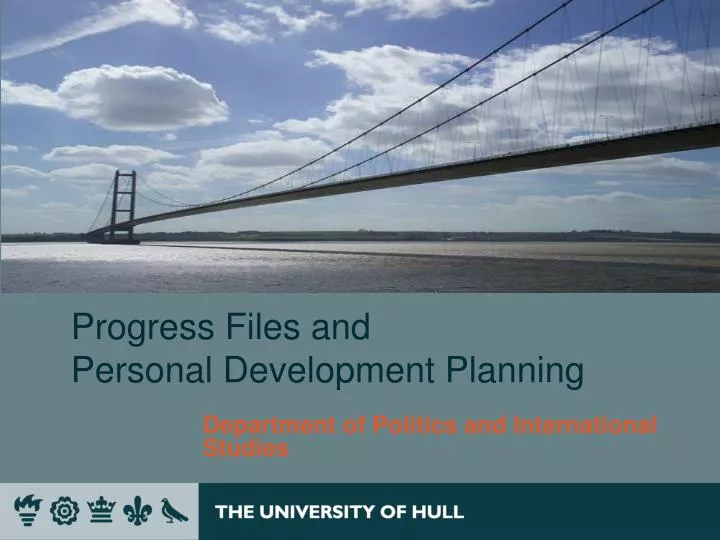 progress files and personal development planning