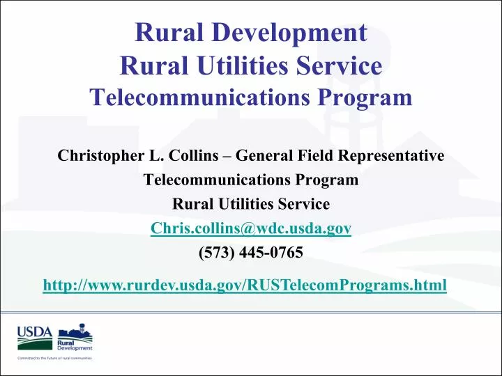 rural development rural utilities service telecommunications program