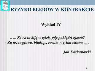ryzyko b d w w kontrakcie