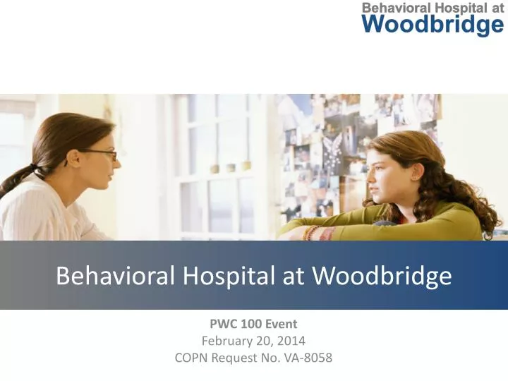 behavioral hospital at woodbridge