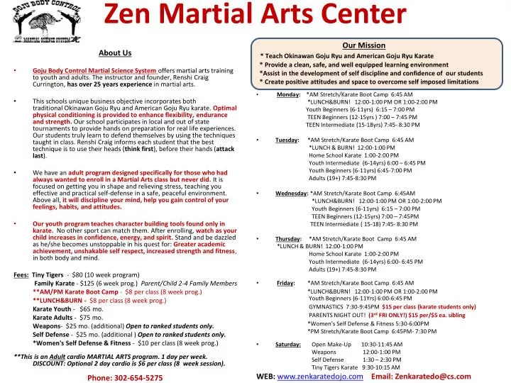 zen martial arts center