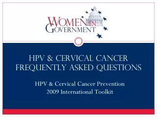 HPV &amp; Cervical Cancer Frequently Asked Questions