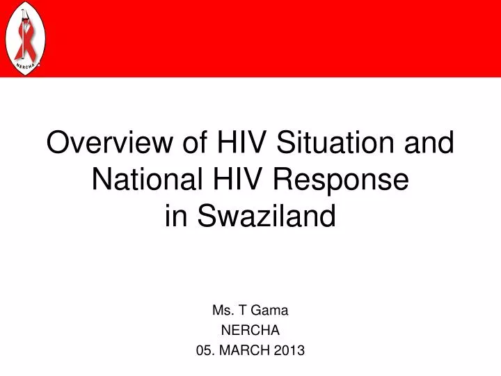 overview of hiv situation and national hiv response in swaziland