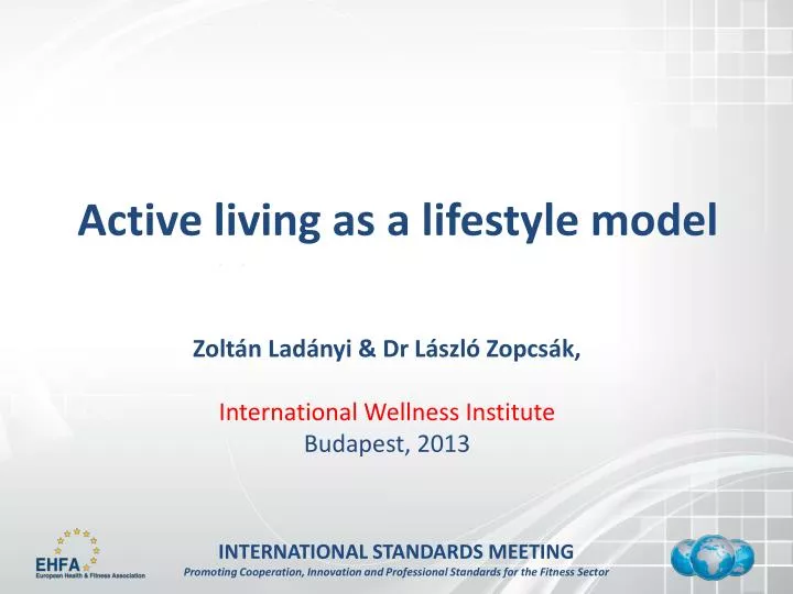 active living as a lifestyle model