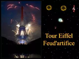 Tour Eiffel Feud'artifice