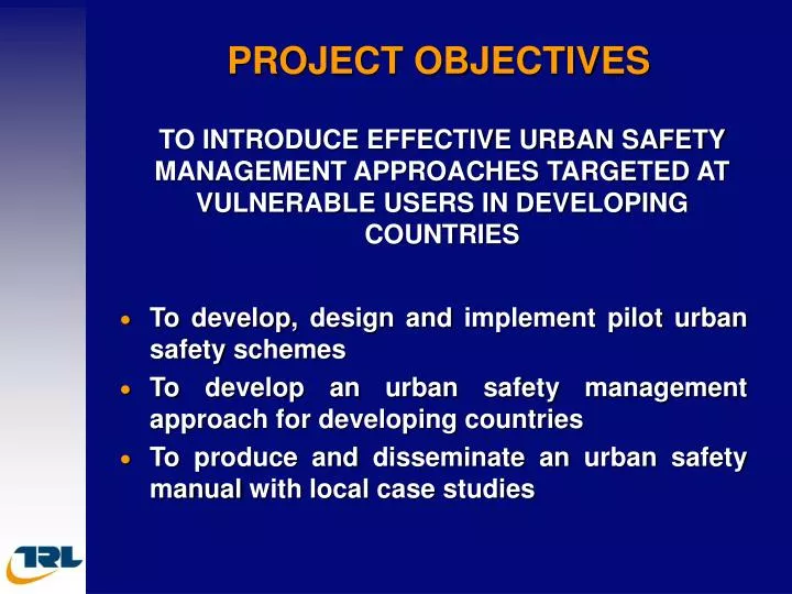 project objectives