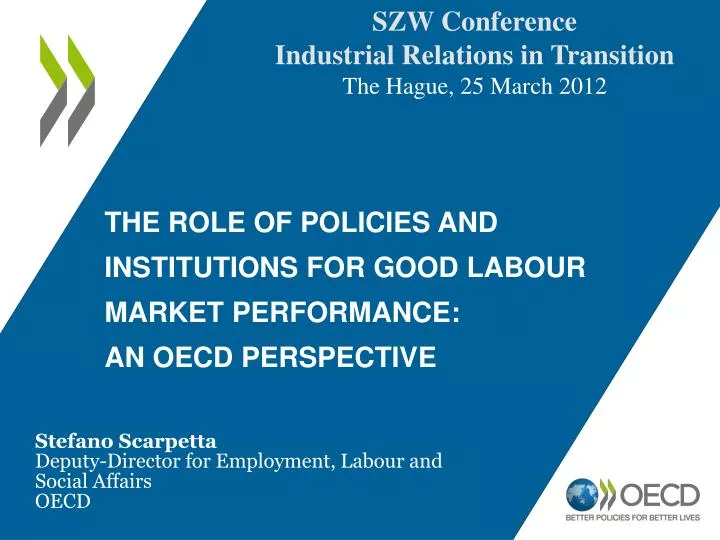 the role of policies and institutions for good labour market performance an oecd perspective