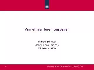 van elkaar leren besparen