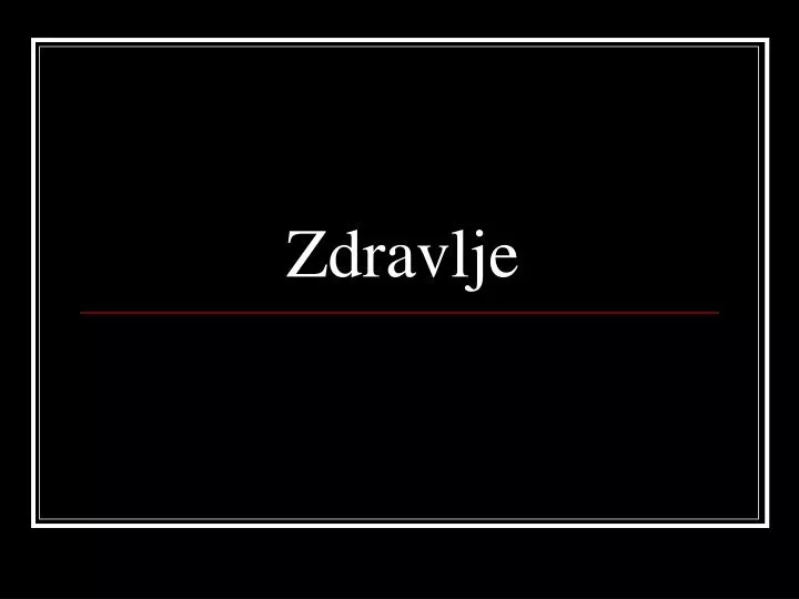 zdravlje