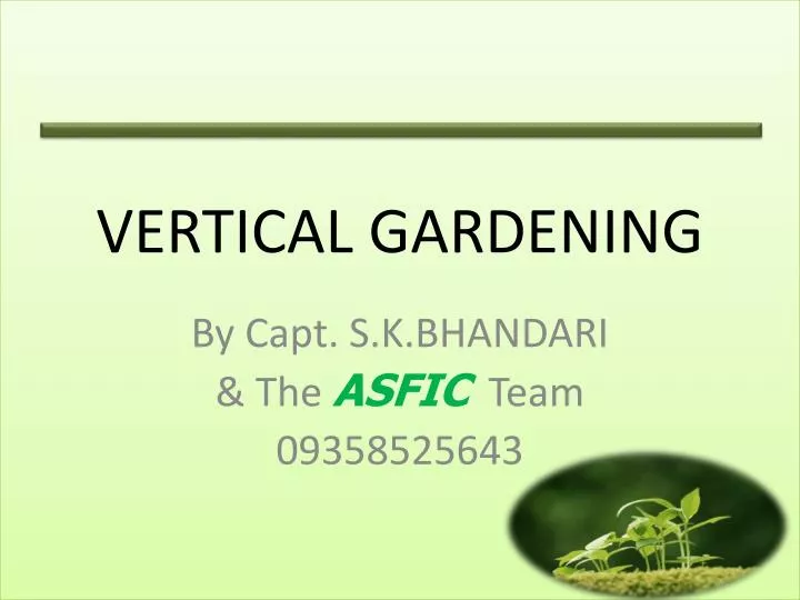 vertical gardening