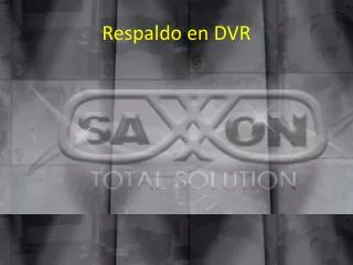 respaldo en dvr
