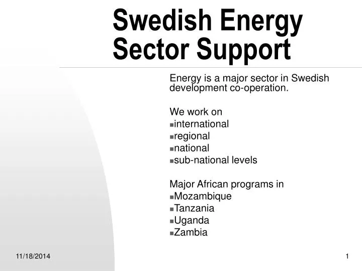 swedish energy sector support