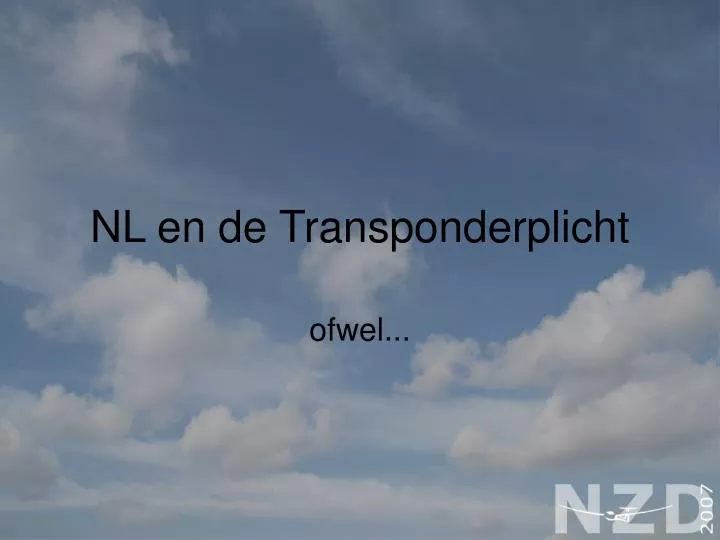 nl en de transponderplicht