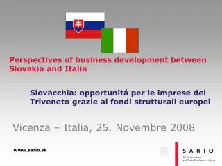 Perspectives of business development between Slovakia and Italia