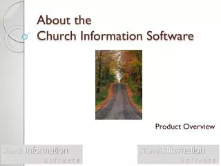About the Church Information Software