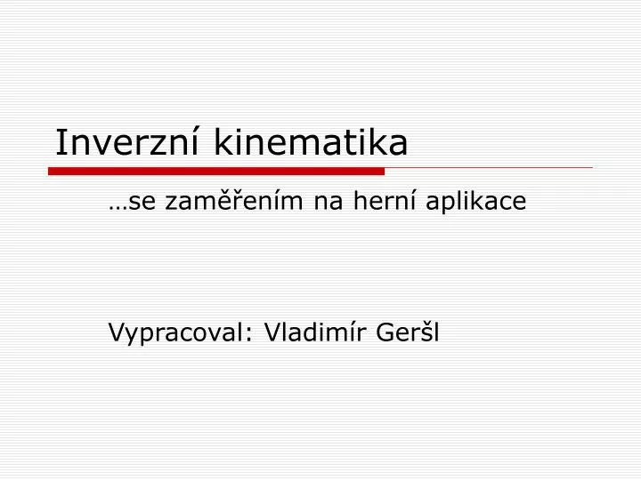 inverzn kinematika