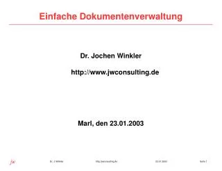 einfache dokumentenverwaltung