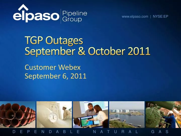 tgp outages september october 2011