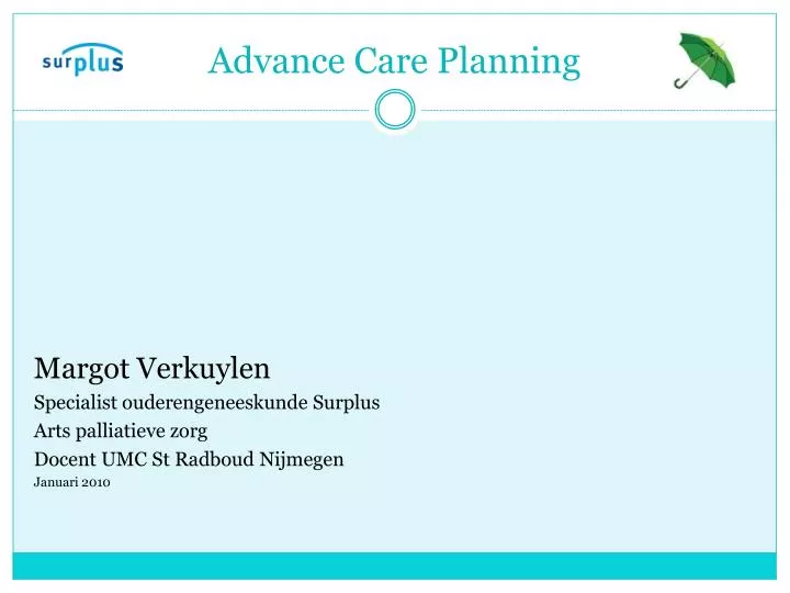 advance care planning